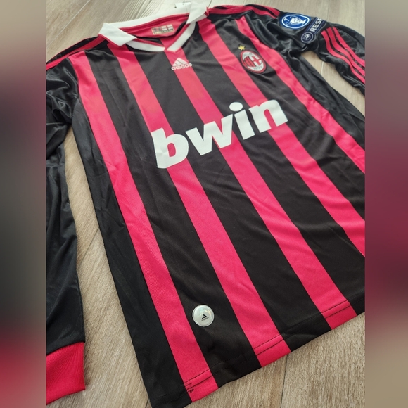 Jersey Soccer Version Retro AC Milan Ronaldinho#80 Long Sleeve - Picture 6 of 7